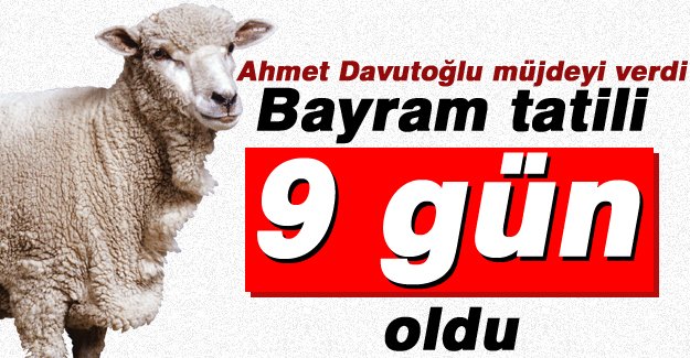 Başbakan Ahmet Davutoğlu müjdeyi verdi!